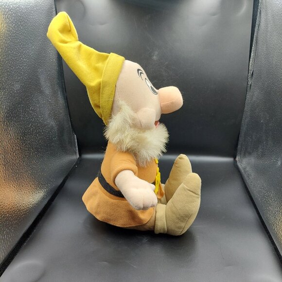 Vintage Walt Disney the 7 Seven Dwarfs "Happy" 10" Plush Doll Toy Factory - Picture 3 of 9